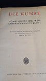 Art, Monthly Masters for Free and Applied Arts, 89th Volume, F Bruckmann, Munich 1944