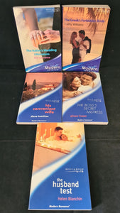 Helen Bianchin - The Husband Test, Mills & Boon, 2001-2006, Five Copies, Paperbacks