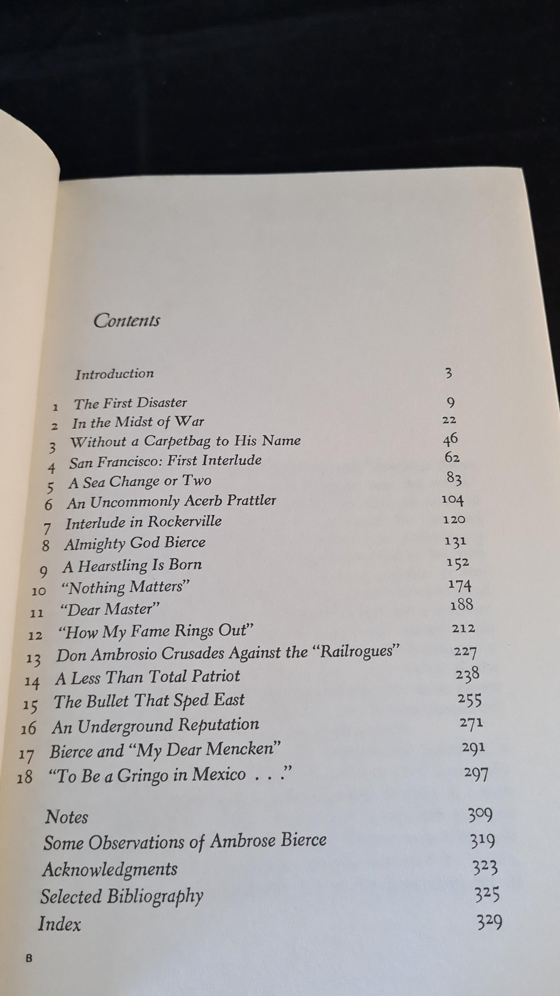 Richard O'Connor Ambrose Bierce, A Biography, Victor Gollancz, 1967