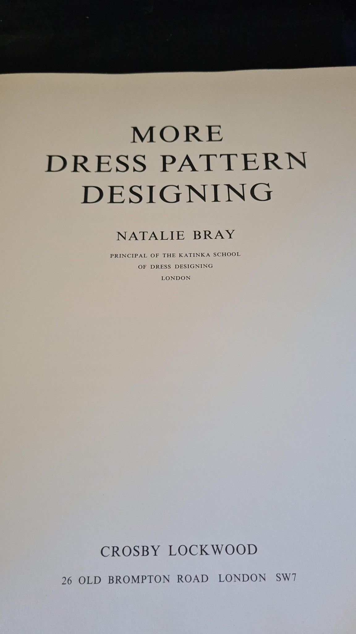 Natalie Bray More Dress Pattern Designing Crosby Lockwood 1964 natalie-bray-more-dress-pattern-designing-crosby-lockwood-1964