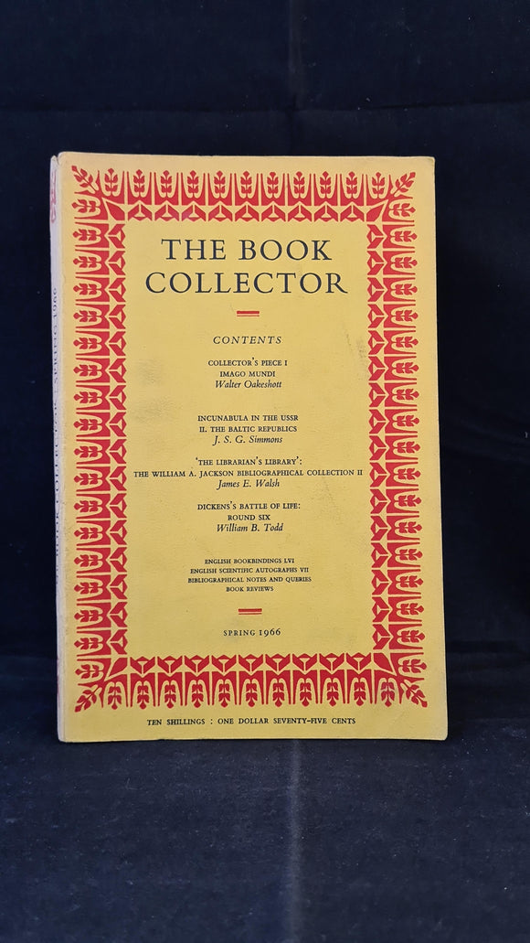 The Book Collector Volume 15 Number 1 Spring 1966