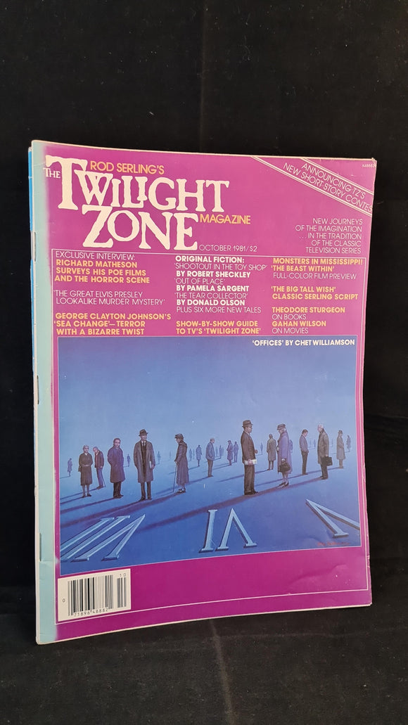 Rod Serling's - The Twilight Zone Magazine, October 1981