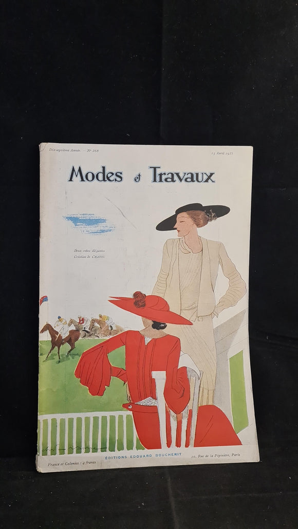 Modes et Travaux Number 368 15 April 1935, French Magazine