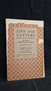 Desmond MacCarthy - Life and Letters Volume I Number 7 December 1928