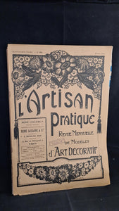 L'Artisan Pratique Number 154 April 1922 French Décor Magazine