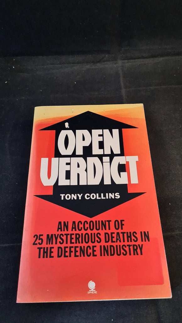 Tony Collins - Open Verdict, Sphere Books, 1990, Paperbacks