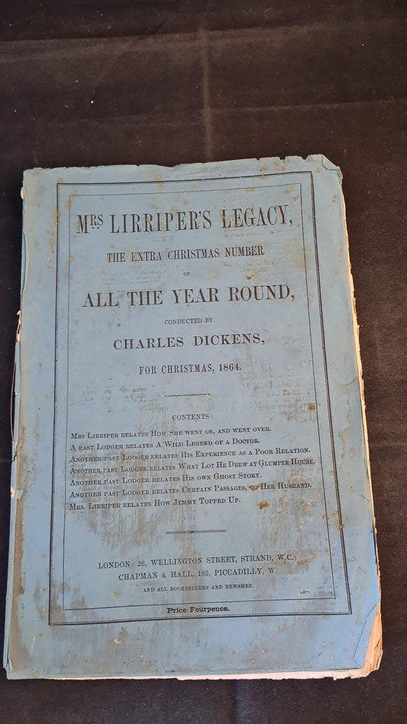 Charles Dickens - Mrs Lirriper's Legacy for Christmas 1863 & 1864