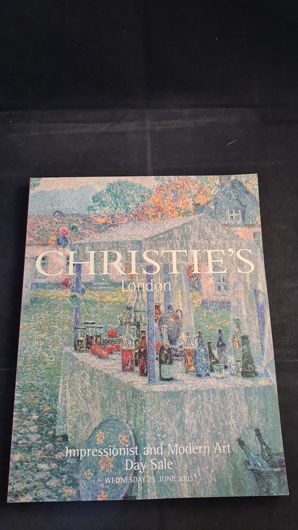 Christie's 25 June 2003, Impressionist and Modern Art, London