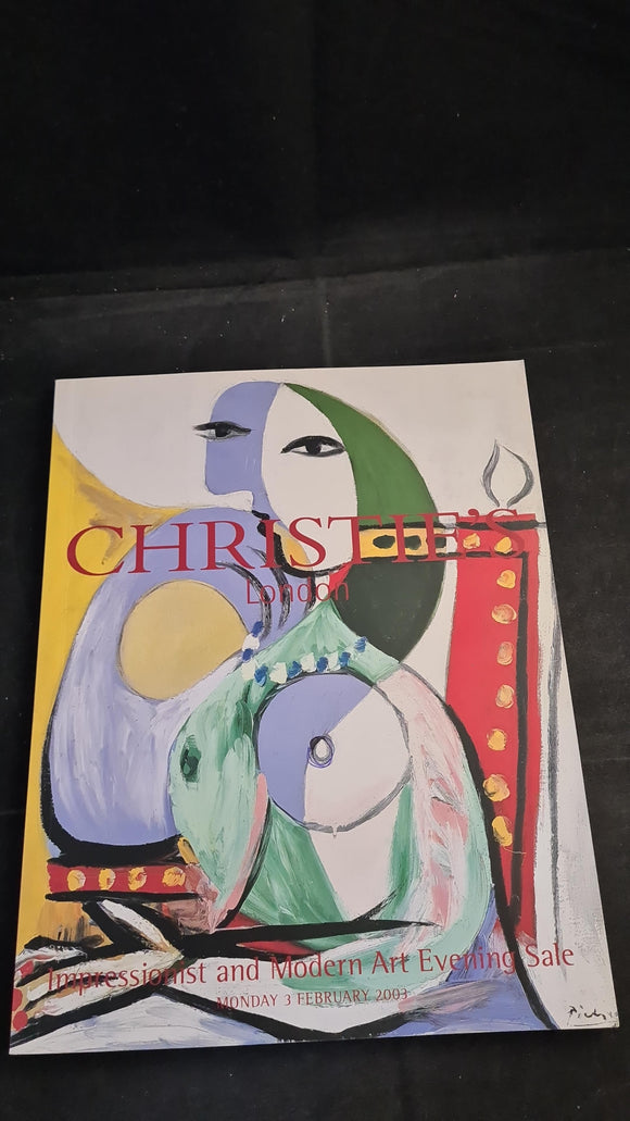 Christie's 3 February 2003, Impressionist and Modern Art, London