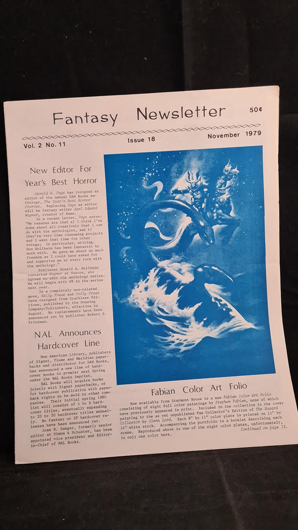 Fantasy Newsletter Volume 2 Number 11 Issue 18 November 1979