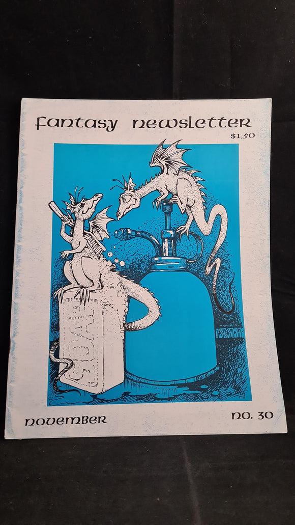Fantasy Newsletter Volume 3 Number 11 November 1980, Number 30