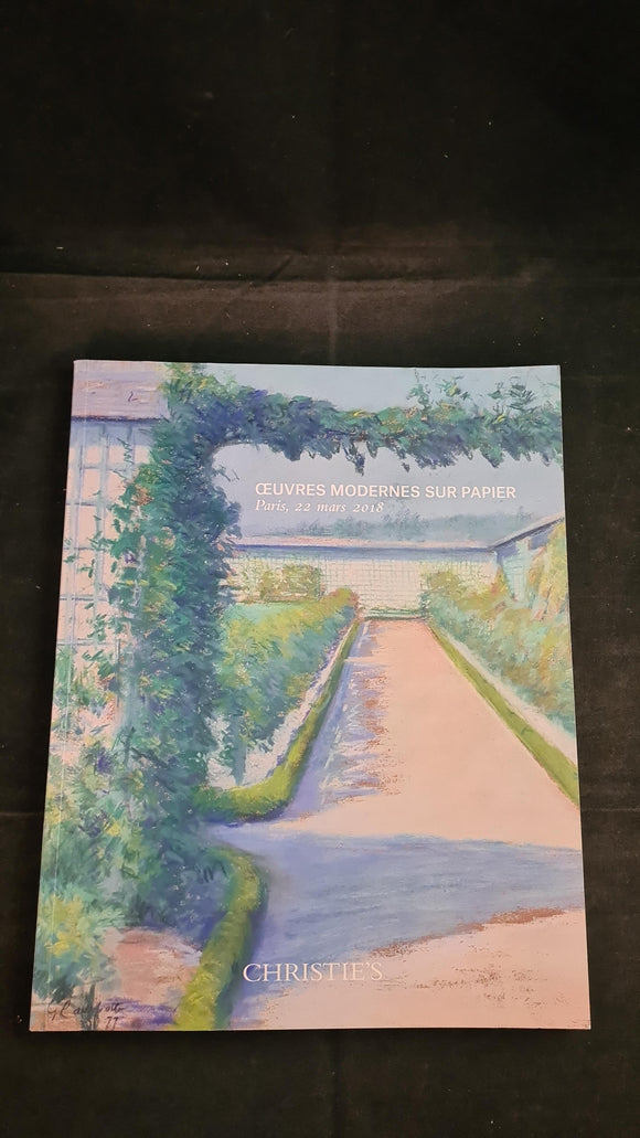 Christie's 22 March 2018, Modern Works on Paper, Paris