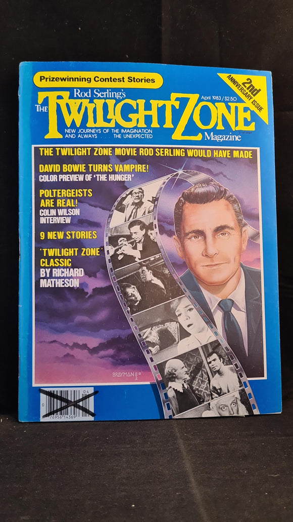 Rod Serling's - The Twilight Zone Magazine Volume 3 Number 1 April 1983, David Bowie