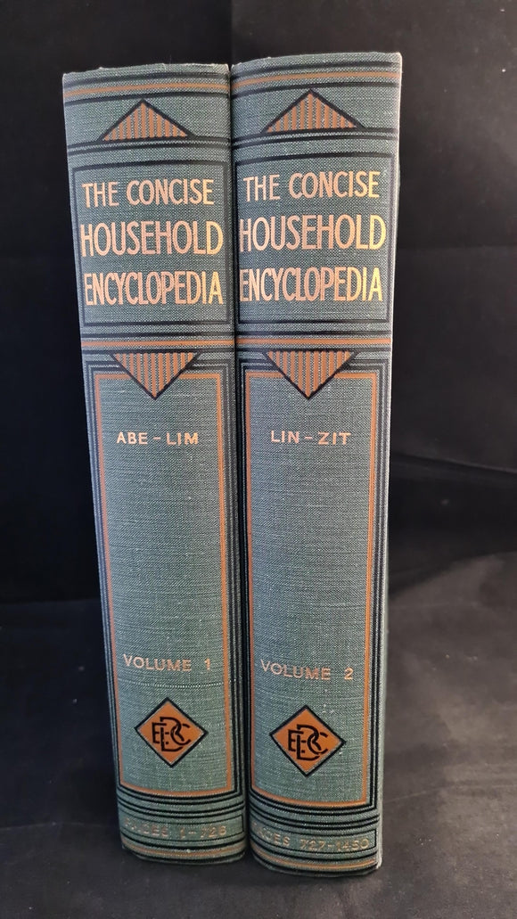 Concise Household Encyclopedia Volume 1, ABE-LIM & 2, LIN-ZIT, Educational Book Co.