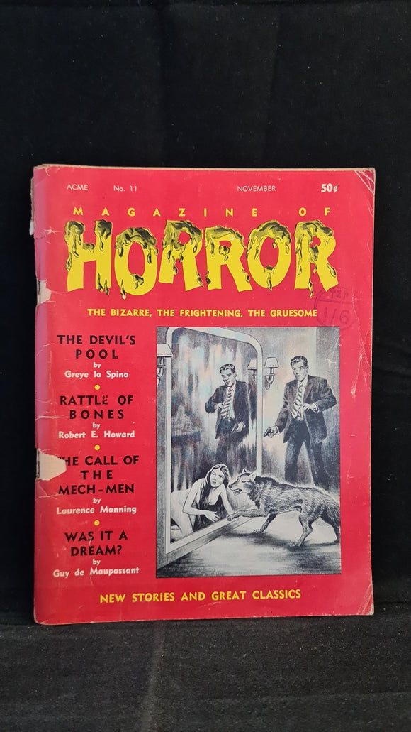 Magazine of Horror Volume 2 Number 5 November 1965, Whole Number 11