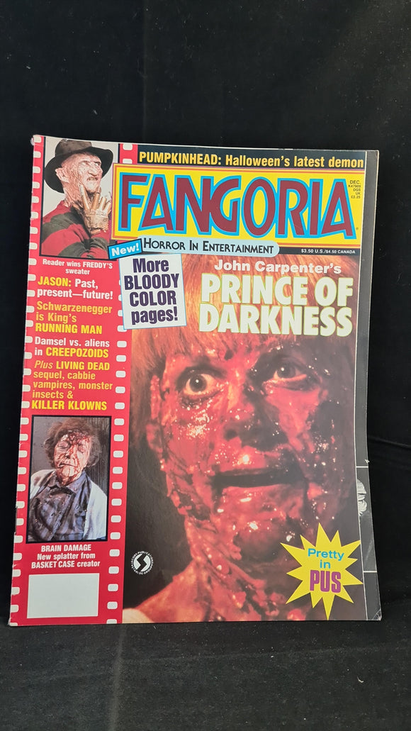 Fangoria - Horror In Entertainment, Number 69 Volume 7 December 1987