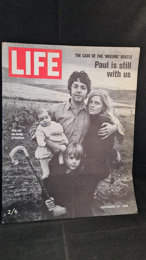 Life Magazine November 24 1969 Volume 47 Number 11, Paul & Linda McCartney Issue