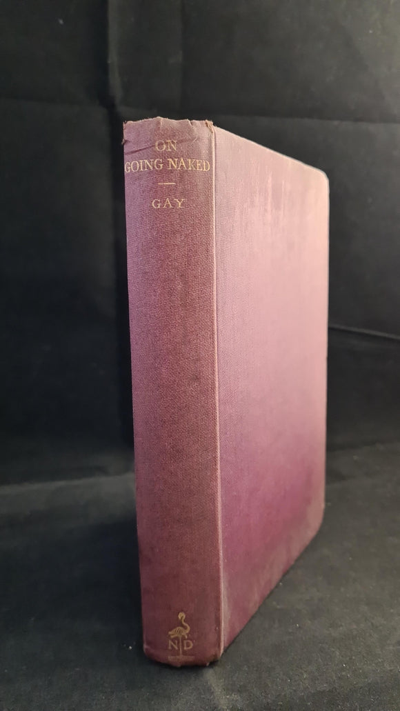 Jan Gay - On Going Naked, Noel Douglas, 1933, First Edition