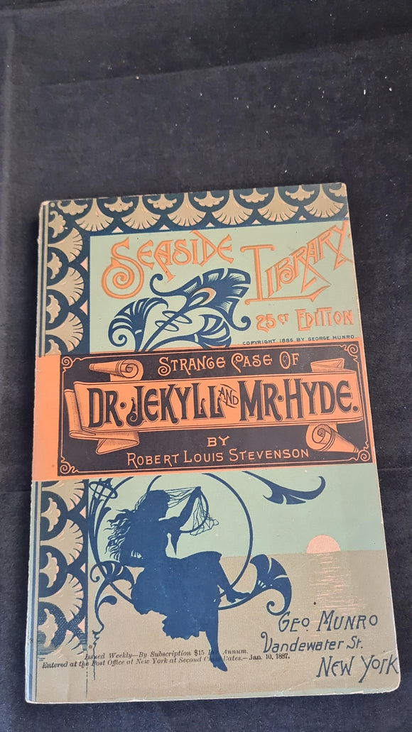 Robert Louis Stevenson - Strange Case of Dr Jekyll & Mr Hyde, Seaside Library, 1887