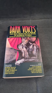 Stephen Jones & Clarence Paget - Dark Voices, Pan Horror, 1990, Paperbacks