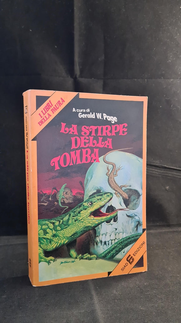 Gerald W Page - La stirpe della tomba, Siad Edizioni, 1978, Italian Paperbacks
