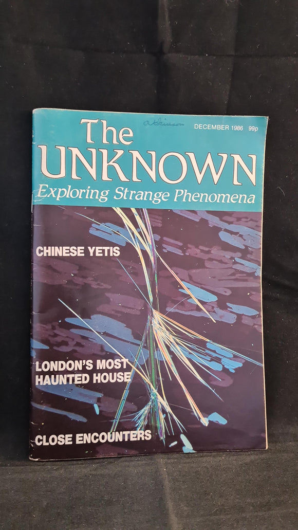 The Unknown Magazine December 1986, Exploring Strange Phenomena