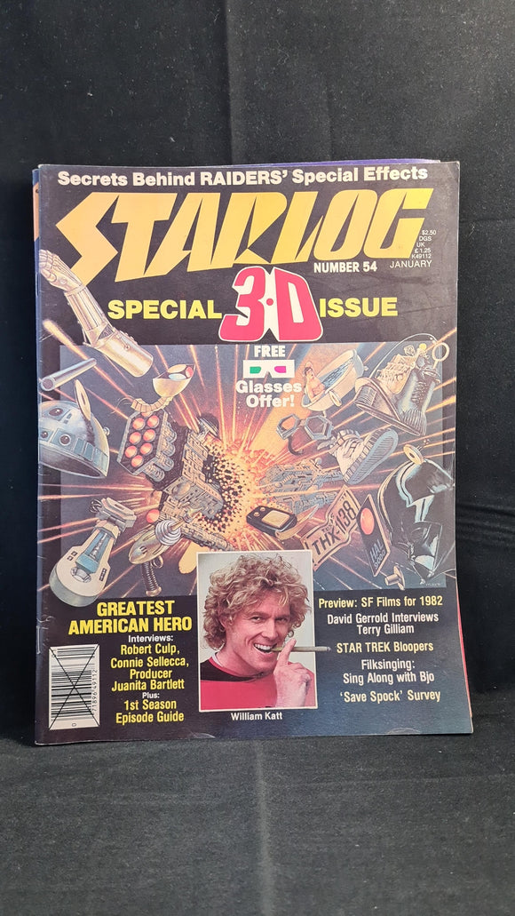 Starlog Magazine Number 54 January 1982, The Magazine of the Future, Special 3D Issue