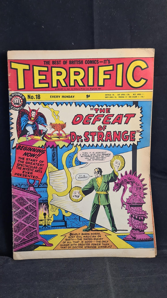 Terrific, Best of British Comics Number 18 August 12 1967