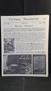 Fantasy Newsletter Volume 2 Number 7 Issue 14 July 1979