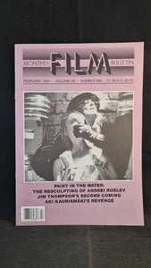 Monthly Film Bulletin Volume 58 Number 685 February 1991