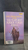 Karl Edward Wagner - The Year's Best Horror Stories x 9, Daw Books, 1982, Signed, Letter