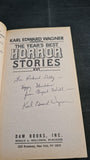 Karl Edward Wagner - The Year's Best Horror Stories x 9, Daw Books, 1982, Signed, Letter