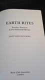 Janet and Colin Bord - Earth Rites, Fertility Practices in Pre-Industrial Britain, Book Club, 1982