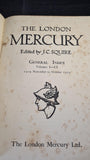 J C Squire - The London Mercury 1919 November to October 1929, General Index