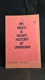 Arthur Metzger - An Index & Short History of Unknown, 1976