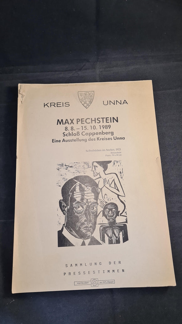 Max Pechstein 8 8 - 15 10 1989, Cappenberg Castle, An Exhibition by the Unna District, German