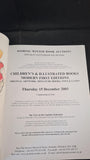 Dominic Winter Auctions 15 December 2005, Children's & Illustrated Books, First Editions