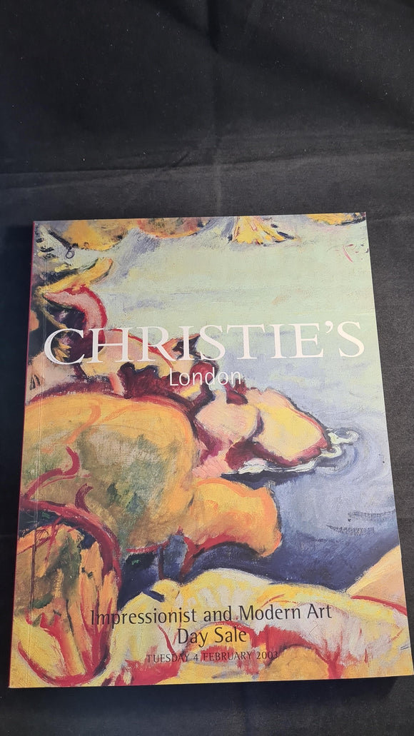 Christie's 4 February 2003, Impressionist & Modern Art, London