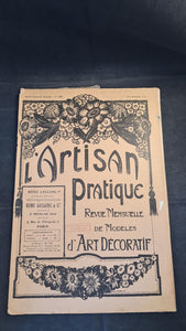 L'Artisan Pratique Number 159 September 1922, The Art of Decorating your Home, French