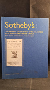 Sotheby's 13 March 2008, Library of the Earls of Macclesfield removed from Shirburn Castle