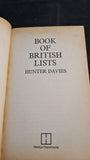 Hunter Davies - Book of British Lists, Hamlyn Paperbacks, 1980