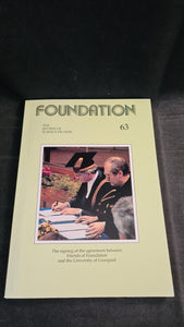 Foundation the review of Science Fiction, Number 63 Spring 1995