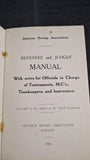 Referees & Judges' Manual, Amateur Boxing Association, 1943