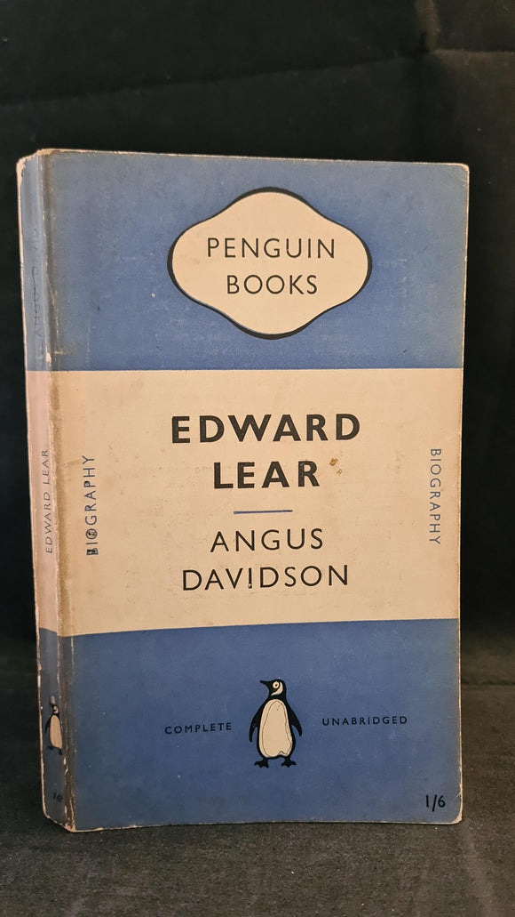 Angus Davidson - Edward Lear 1812-1888, Penguin Books, 1950, Paperbacks