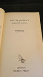 Dorothy Cowlin - Winter Solstice, Merlin Press, 1991, Signed, Paperbacks