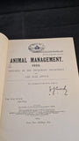 Animal Management 1923, The War Office