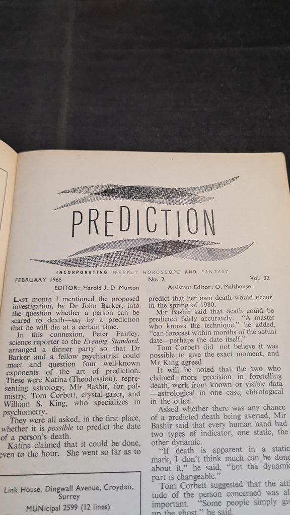 Prediction Magazine Volume 32 Number 2 February 1966 – Richard Dalby's ...