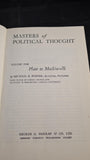 Michael B Foster - Masters of Political Thought, George G Harrap, 1963, Paperbacks