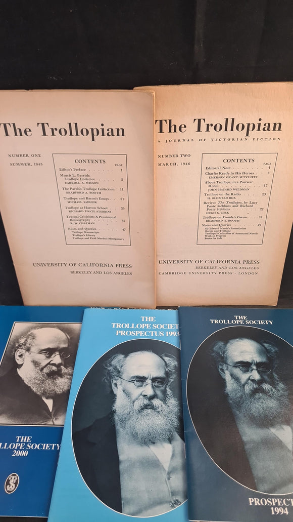 Trollopian Number One Summer 1945, Number Two March 1946 & The Trollope Society