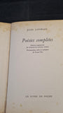 Jules Laforgue - Poesies completes, Le Livre de Poche, 1970, French edition